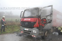 Изгоря камион на сметопочистваща фирма