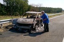 Автомобил на турски гастарбайтер изгоря на АМ „Марица“