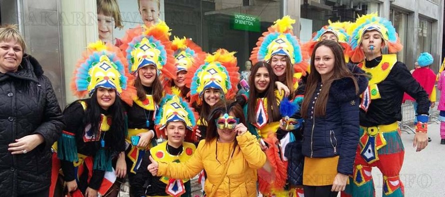 Маскирани харманлийци се  появиха на карнавала в Ксанти