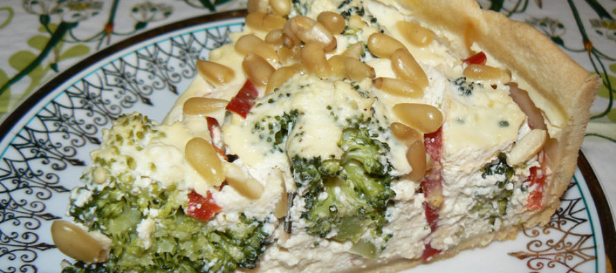Пирог с извара и броколи
