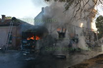 Камион изгоря и запали къща в Симеоновград