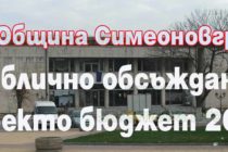 Покана за публично обсъждане на Проекто бюджет 2023 на община Симеоновград