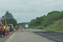 Работници ремонтират Път I-8 Харманли – Хасково