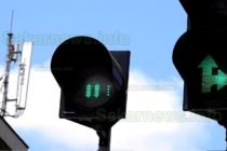 Единственият светофар в Харманли показва несъществуващи цифри